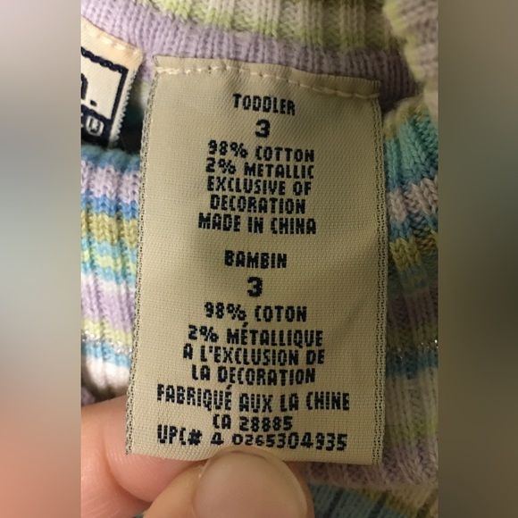 Bum Equipment - Kids Striped Turtleneck Sweater - 3T - Picture 6 of 7